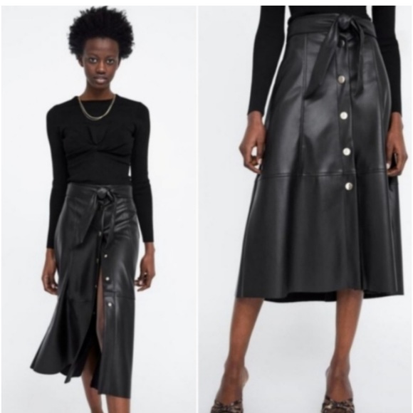 Zara Dresses & Skirts - Zara leather skirt! Sz L